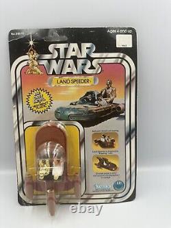 Star Wars Vintage 1978 Kenner MOC Die Cast Landspeeder Unpunched w. Acrylic Case