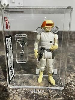 Star Wars Vintage, 1981, UKG 80% CLOUD CAR PILOT, H. K, Not AFA- Laser Cut Case