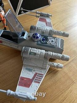 Star Wars Vintage 1995 Tonka X Wing & Tie Fighter White With Figures