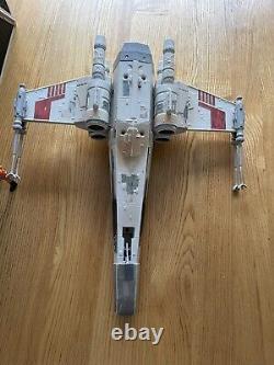 Star Wars Vintage 1995 Tonka X Wing & Tie Fighter White With Figures