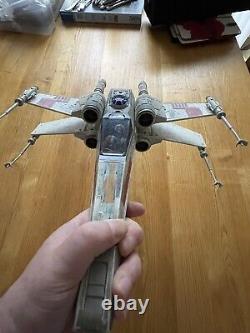 Star Wars Vintage 1995 Tonka X Wing & Tie Fighter White With Figures