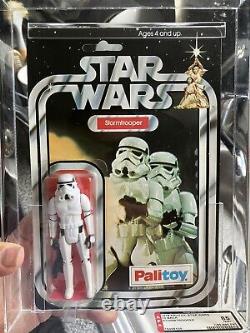 Star Wars Vintage Afa 85 Graded Palitoy 12 Back Stormtrooper