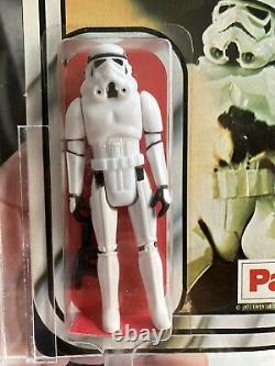 Star Wars Vintage Afa 85 Graded Palitoy 12 Back Stormtrooper