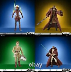 Star Wars Vintage Collection Ahsoka, Mace Windu, Obi-Wan and Anakin Set of 4