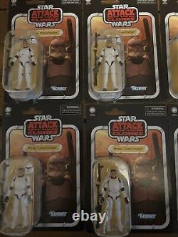 Star Wars Vintage Collection Attack of the Clones Phase 1 Clone trooper X8 New