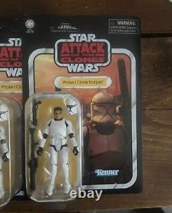 Star Wars Vintage Collection Clone Wars Arc Trooper X6 + 8 Clones Army Builder