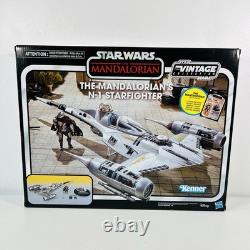 Star Wars Vintage Collection Mandalorian's N-1 Starfighter Grogu, R5-D4 Boxed
