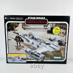 Star Wars Vintage Collection Mandalorian's N-1 Starfighter Grogu, R5-D4 Boxed