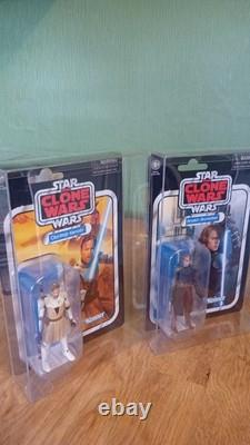 Star Wars Vintage Collection Vc92 Anakin Reissue +Vc103 Obi Wan Reissue Moc