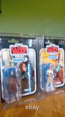 Star Wars Vintage Collection Vc92 Anakin Reissue +Vc103 Obi Wan Reissue Moc