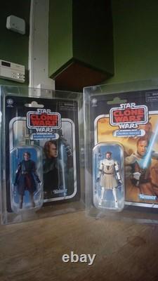 Star Wars Vintage Collection Vc92 Anakin Reissue +Vc103 Obi Wan Reissue Moc