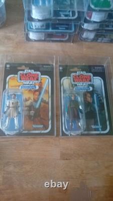 Star Wars Vintage Collection Vc92 Anakin Reissue +Vc103 Obi Wan Reissue Moc