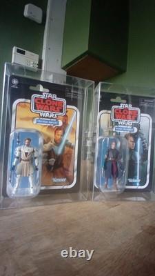 Star Wars Vintage Collection Vc92 Anakin Reissue +Vc103 Obi Wan Reissue Moc