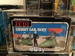Star Wars Vintage Desert Sail Skiff Mint Afa 85 @@ Gorgeous @@ 1984