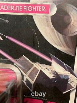 Star Wars Vintage Die Cast Darth Vader Tie Fighter Bubble Sealed 100 % Original