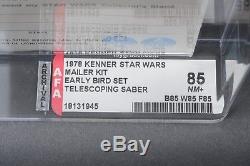 Star Wars Vintage Early Bird Kit Mailer Telescoping Luke AFA 85 (85/85/85)