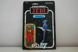 Star Wars Vintage Figur B-Wing Pilot auf original ROTJ Karte 77 back MOC 1983