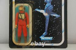 Star Wars Vintage Figur B-Wing Pilot auf original ROTJ Karte 77 back MOC 1983