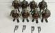 Star Wars Vintage Gamorrean Guard X 8, 4 Complete With Axes Free Uk Post