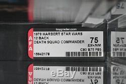 Star Wars Vintage Harbert Death Squad Commander 12 Back AFA 75 (80/75/85) UP MOC