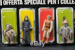 Star Wars Vintage Italian 4 Pack Lumat/Emperor/Rebel Soldier/Teebo MOC