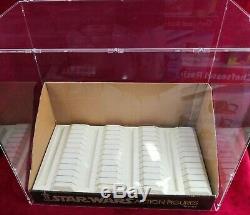 Star Wars Vintage Kenner 12/20 back Carded Figure Counter Shop Display with Case