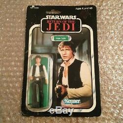 Star Wars Vintage Kenner 1983 Han Solo Return Of The Jedi MOC Mint On Card
