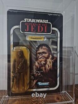 Star Wars Vintage Kenner MOC Chewbacca 65 back ROTJ Unpunched 1983 Original