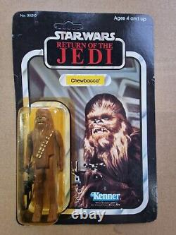 Star Wars Vintage Kenner MOC Chewbacca 65 back ROTJ Unpunched 1983 Original