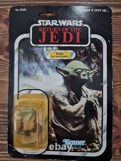 Star Wars Vintage Kenner MOC Yoda Brown Snake ROTJ 1983 Original