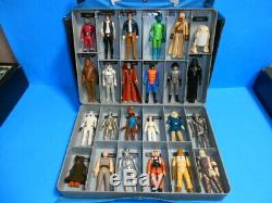 Star Wars Vintage Kenner Original Lot Of 24 Action Figures Weapons And Case