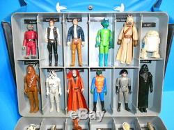 Star Wars Vintage Kenner Original Lot Of 24 Action Figures Weapons And Case