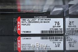 Star Wars Vintage Lili Ledy Paploo ROTJ Regreso 50 Back AFA 75 (75/80/85) MOC
