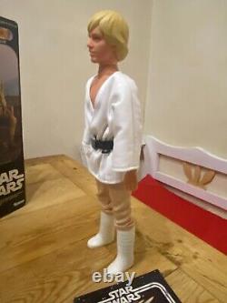 Star Wars Vintage Luke Skywalker 12 Doll Boxed with Saber and Grapple Hook