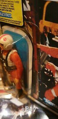 Star Wars Vintage Luke Skywalker X Wing MOC factory sealed Card aus Sammlung