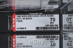 Star Wars Vintage Miro-Meccano Yoda ROTJ 65 Back AFA 70 (60/85/85) MOC