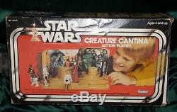 Star Wars Vintage Original Kenner 1977 Figure Creature Cantina Playset W Box