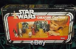 Star Wars Vintage Original Kenner 1977 Figure Creature Cantina Playset W Box