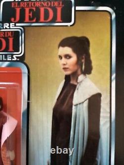 Star Wars Vintage Princess Leia Bespin tri-logo ROTJ MOC 79 back
