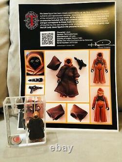 Star Wars Vintage RARE LILI LEDY Removable Hood Jawa UKG 85 Graded Certificate