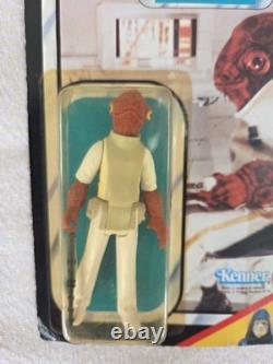 Star Wars Vintage ROTJ Jedi Admiral Ackbar Card 65 Back MOC
