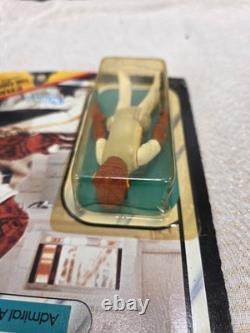 Star Wars Vintage ROTJ Jedi Admiral Ackbar Card 65 Back MOC