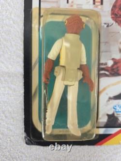 Star Wars Vintage ROTJ Jedi Admiral Ackbar Card 65 Back MOC