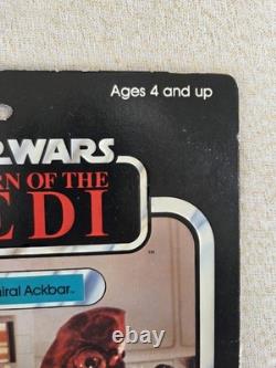 Star Wars Vintage ROTJ Jedi Admiral Ackbar Card 65 Back MOC