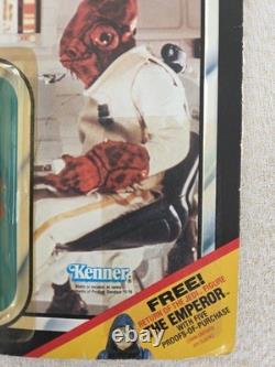 Star Wars Vintage ROTJ Jedi Admiral Ackbar Card 65 Back MOC