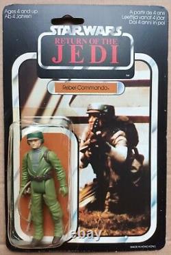 Star Wars Vintage Rebel Commando Figure MOC Palitoy 65 Back Original ROTJ Carded
