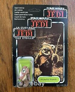 Star Wars Vintage Wicket W. Warrick Tri Logo Figure MOC 100% Factory Sealed