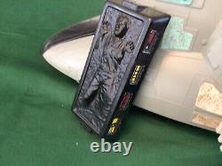 Star wars vintage 1981 boba fetts slave 1 complete with rear ramp and han in car