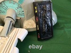 Star wars vintage 1981 boba fetts slave 1 complete with rear ramp and han in car