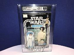 Star wars vintage unpunched 12-back Leia Organa AFA 80